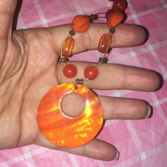 🎈SALE🎈☘️#55.2-PC.”ORANGE🐚SHELL BEAUTY”☘️ - Picture 2 of 6